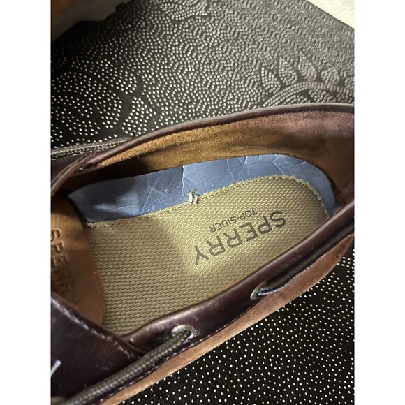Sperry Top Sider 2 Eye Boat Shoes Mens 14 M Sahara w/ Dark Leather Trim Preppy